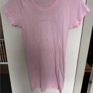 lululemon athletica Light Pink Swiftly Short Sleeve